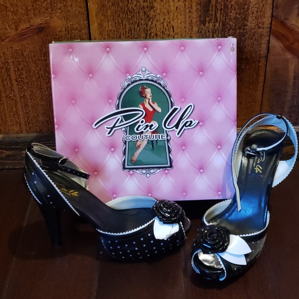 Black Pin up High Heels